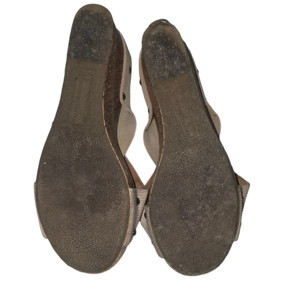 Women's Montego Bay Club TALLY Beige Wedge Sandals Size 8 1/2 - Picture 8 of 9